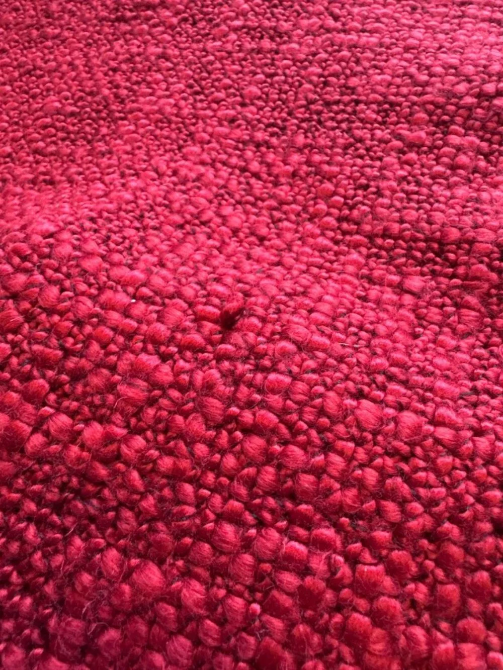 Pottery Barn Chunky Knit Throw Blanket Fringe Red Fall Christmas Holiday Cozy